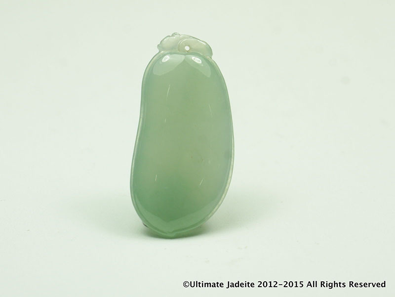 Grade A Jadeite Jade Pendant – Uniform Faint Green Melon Very Translucent